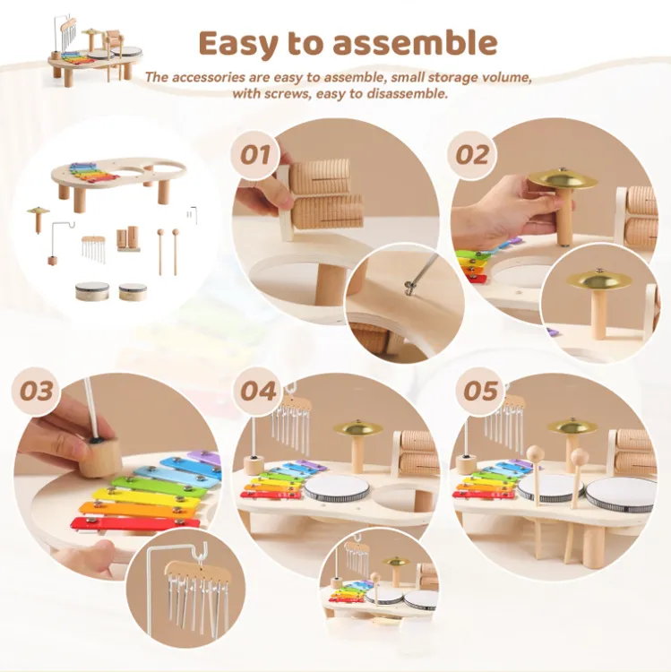 Musical Drum Set Feature 2