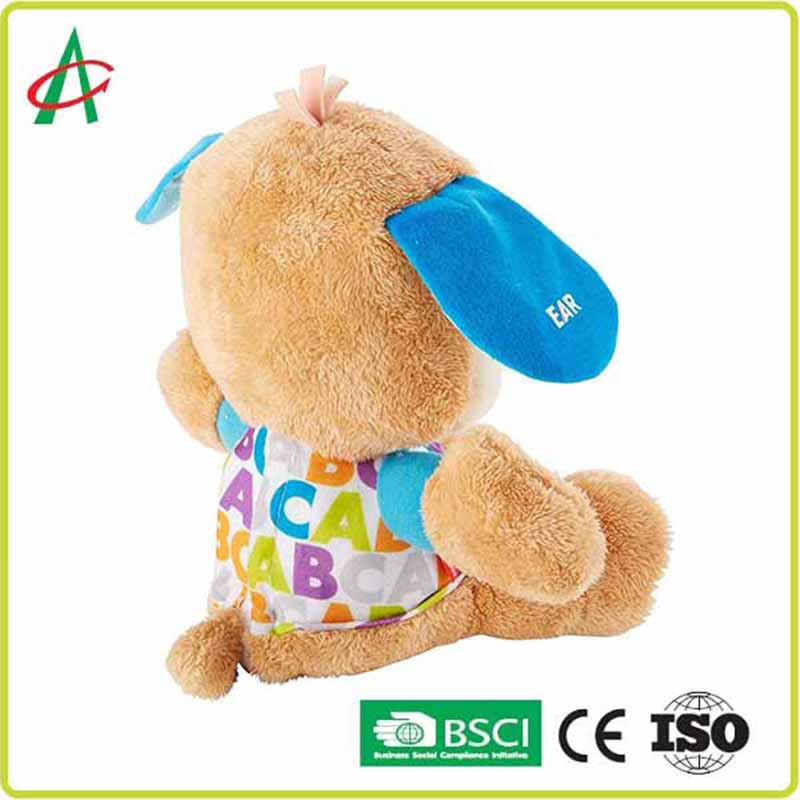 Dog Plush Stuffed Musical Animal Educational Toys for Infant