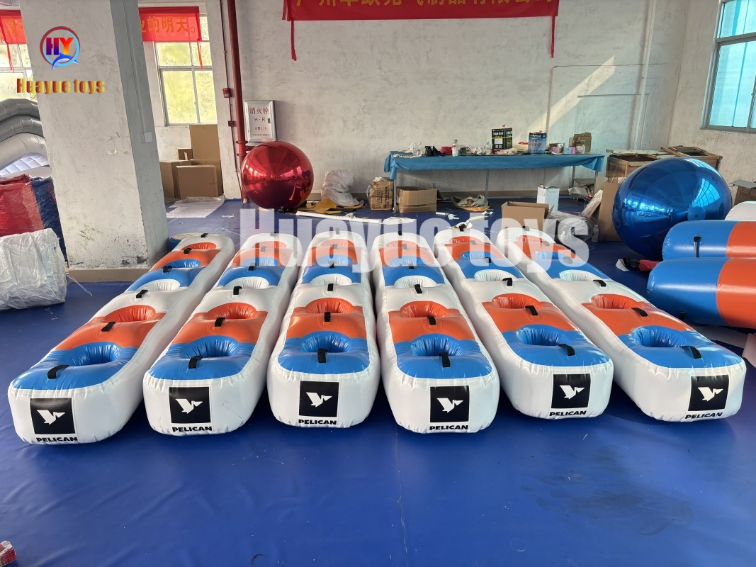 Run Obstacle Tyre Team Building Water Game Inflatable Floating Toy for Kids and Adults