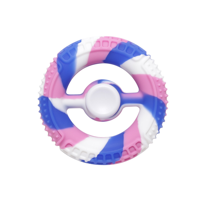 Stress Reliever Fidget Toy Squeeze Grab Sensory Popper Silicone Hand Grip Toys