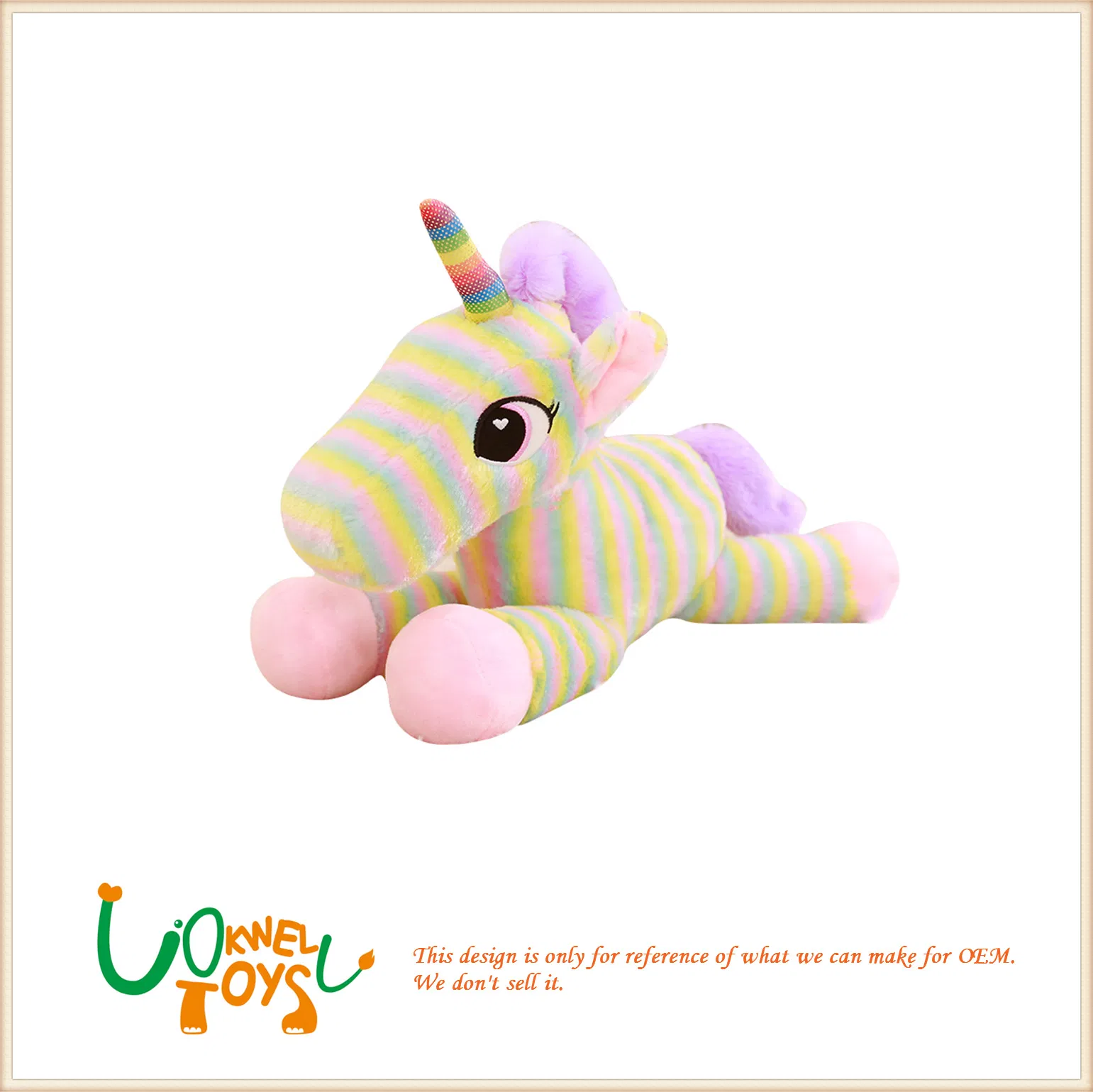 New Design Unicorn Animal Plush Toy Kawaii Custom Stuffed Unicorn