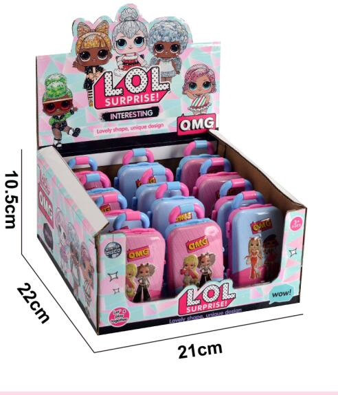 Fashion Girl DIY Doll Packed in Mini Trolley Case Luggage Shaped