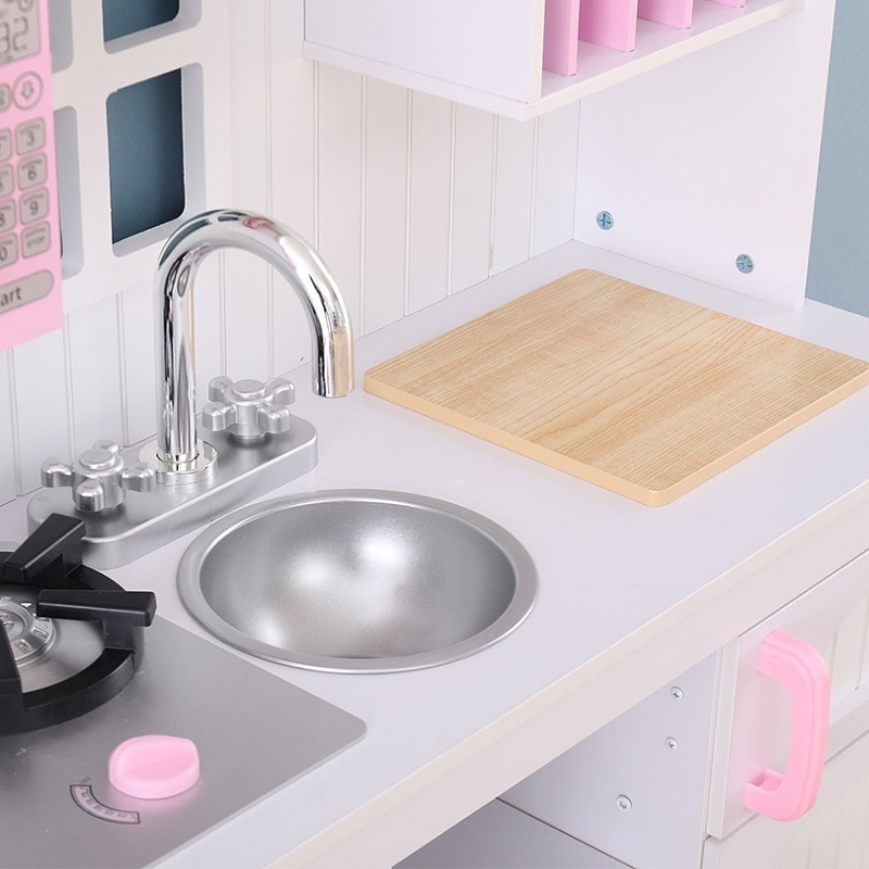 Early Education Wooden Play Kitchen Role Cooking Toys for Kids