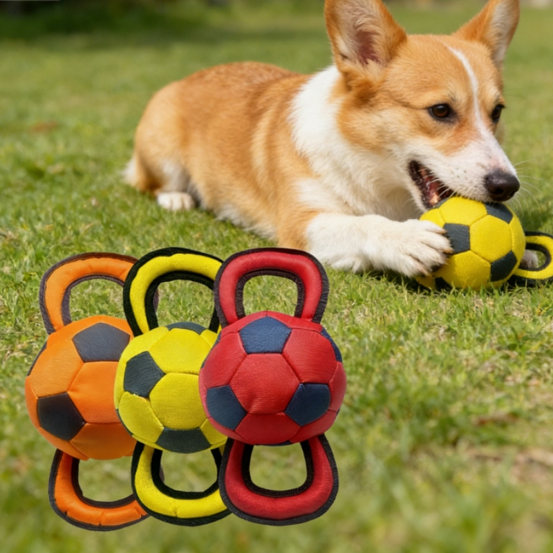 Oxford Soccer Ball Dog Toy Suitable for Water Resistant Outdoor Adventure Play