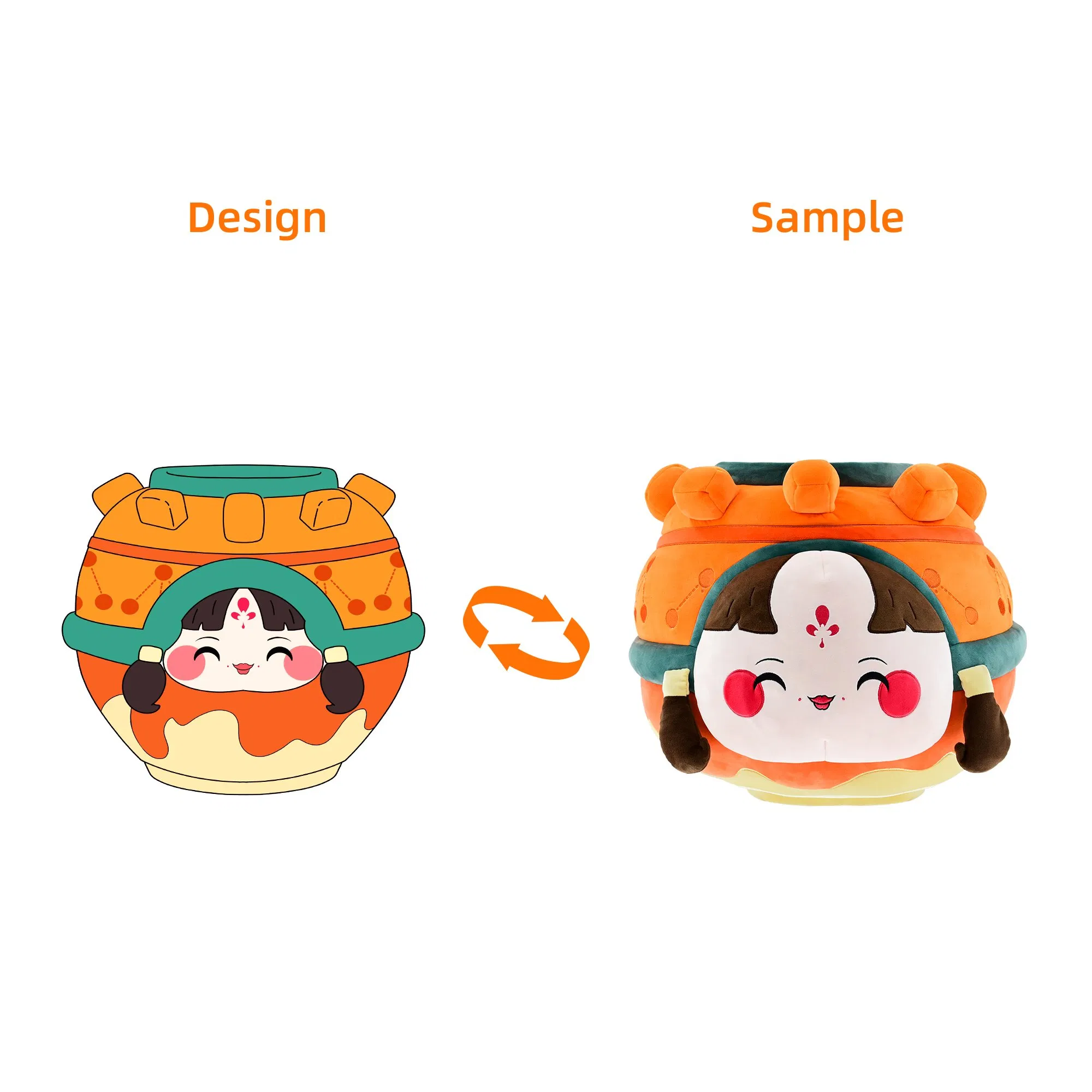 Customize Plush Eight-Series Jars of The Museum Collection Pendants Cute Stuffed Keychain