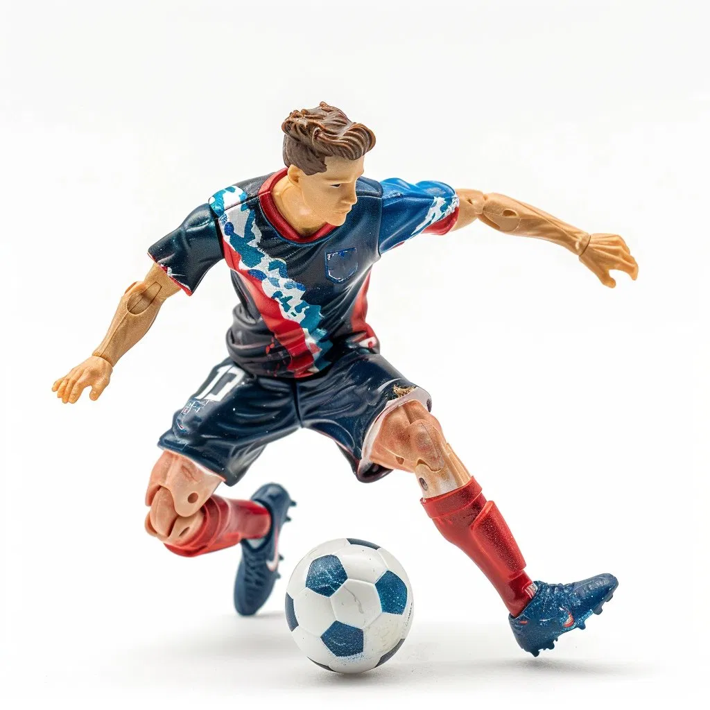 Custom Mini 3D Football Figure Movable Football Action Figure