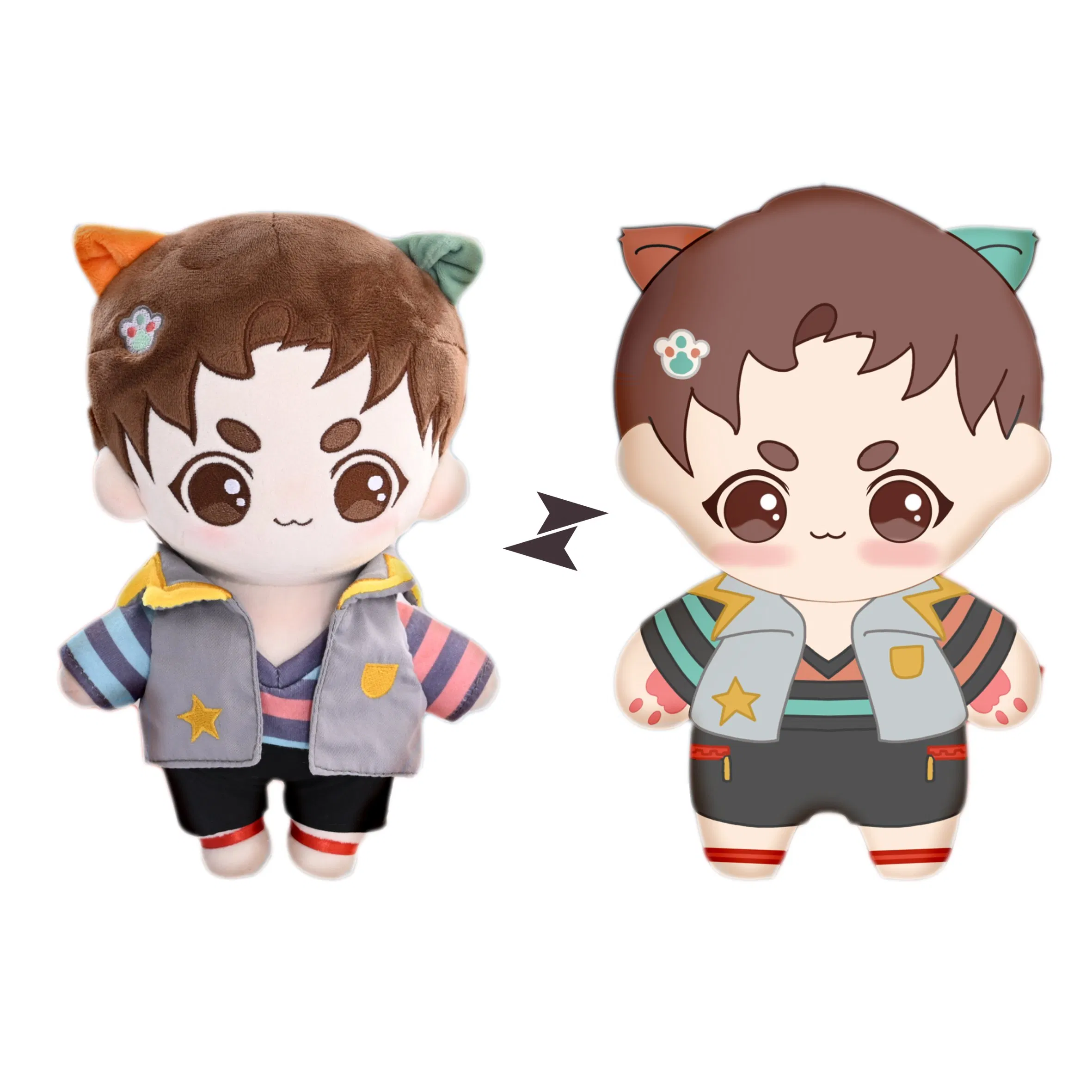 Custom Animation and Cartoon Charactersto Plush Doll Life Size Human Stuffed Soft Plush