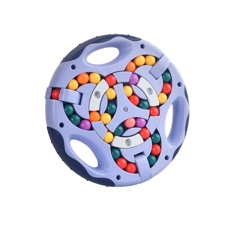 Zhiqu Double-Sided Fidget Spinners Custom Early Education Plastic Finger Hamburger Cube Gyro Finger Puzzle Rotating Magic Bean