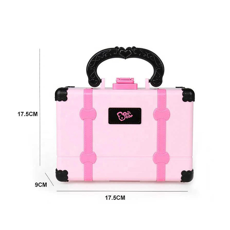 New Arrive Kids Toy Plastic Toy Pretend Play Mini Makeup Kit Set with Beauty Carry Case Toys