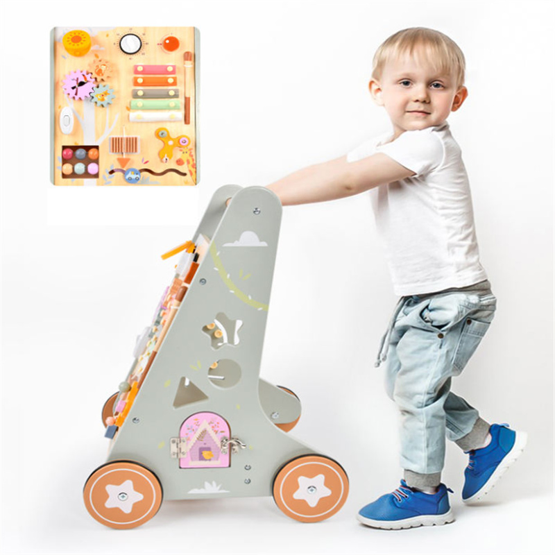 Walkers for Early Education Knocking Gear &amp; Learning Cart Walk Toys for Babies