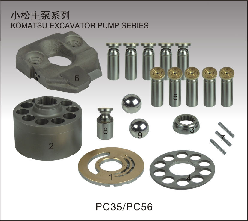 Swing Motor Series PC60 PC120-3 5 6hm PC200-6hm PC300 PC400-3hm Machinery Spare Parts Excavator Repair Kits