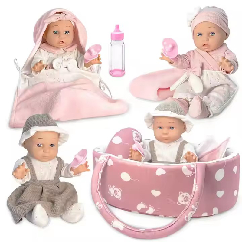 Kids Playmate Cute Realistic Girl Baby Soft Skin Vinyl Silicone Doll Toy