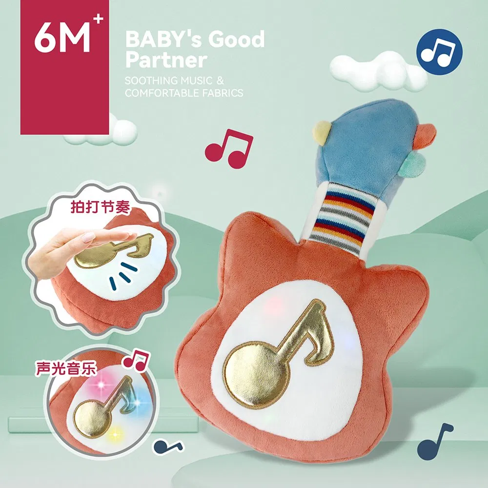 Hot Sale New Arrive High Quality Wholesale Custom Early Educational Learning Funny Baby Toys Lights and Music Plush Drum Toys