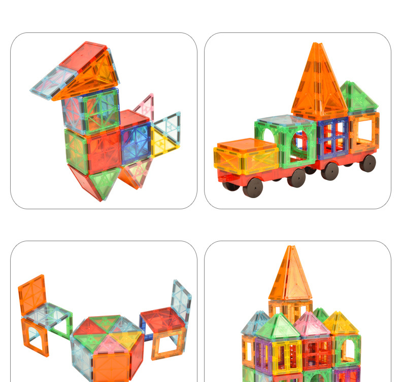 Professional Manufacture Magnetic Tiles Building Blocks Toy - Stem Educational Magnet Set for Kids