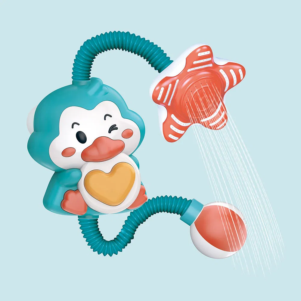 Electric Penguin Shower Pump Water Shower Baby Bathtub Bath Toy