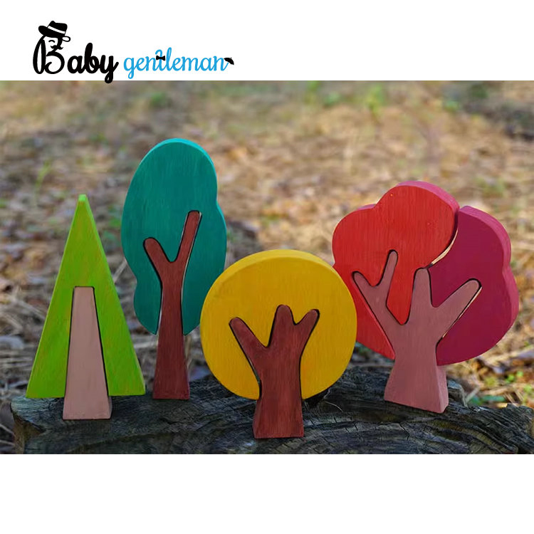 Hot Sale Creative Handmade Art Crafts Toy Wooden Tree Ornament for Kids Z30145A