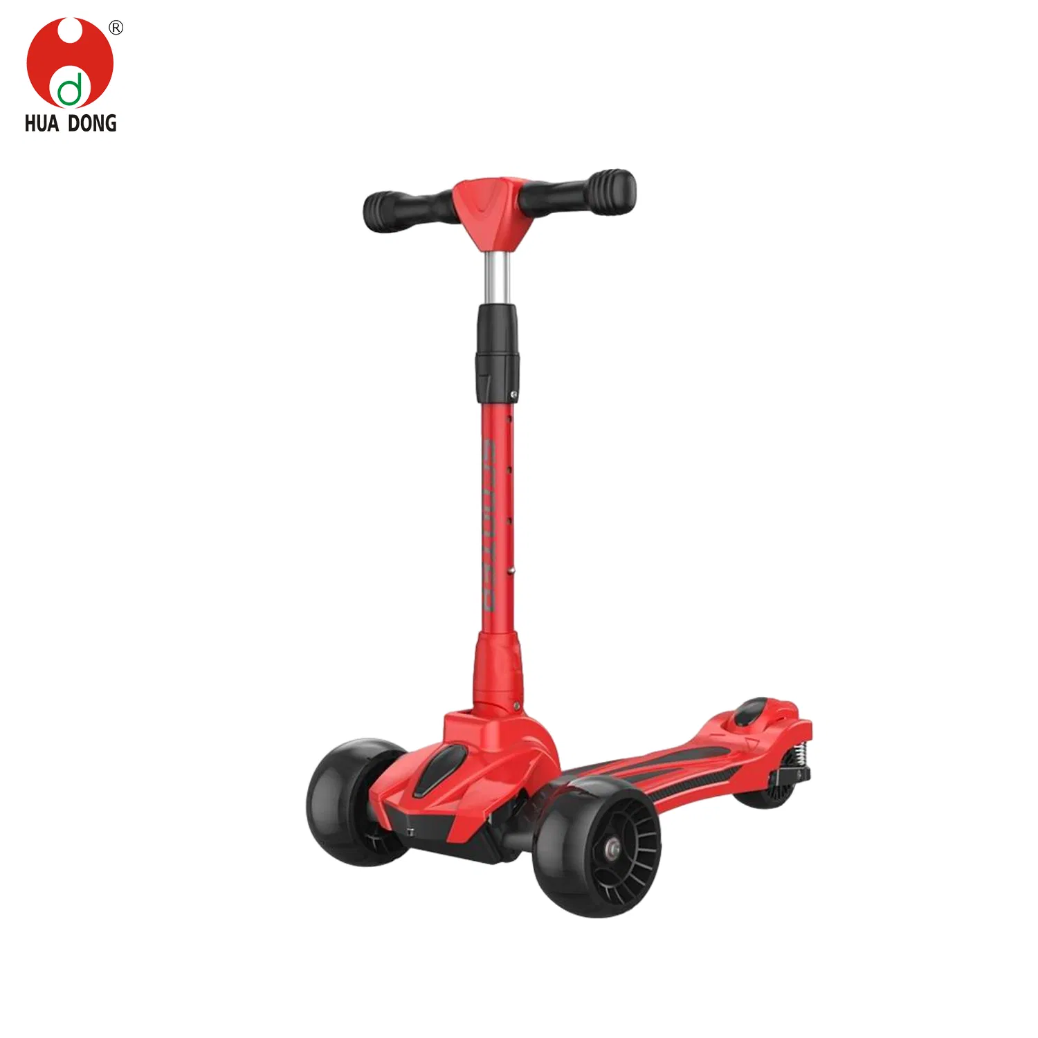 Factory Price Children Toys Colorful Scooter Toys Outdoor Playing Toys Anti-Slip Handlebars Rear Foot Brake Height Adjustment High-quality Kids Scooter Toys