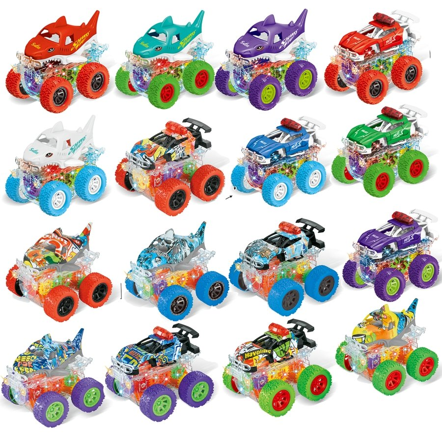Wholesale Children Kids Baby Gift Electric Car Educational Plastic Diecast Model Learning Construction Montessori Fidget Model Teaching Diecast Toy