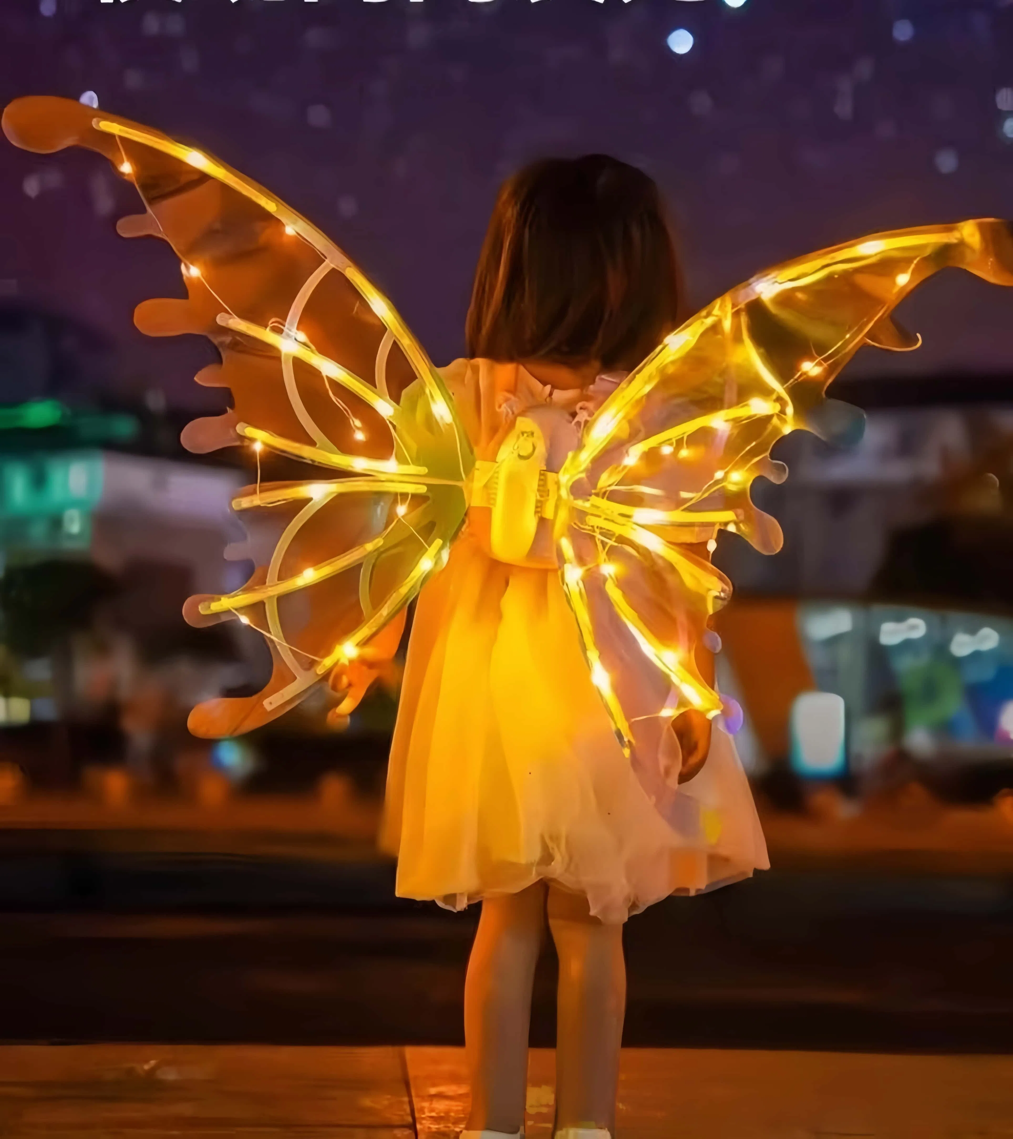 Wholesale Bird Wings Eagle Costumes for Kids Dress up Toys Parrot Halloween Role Play Animal Party LED Wings Toys for Kids Children in Outdoor Indoor