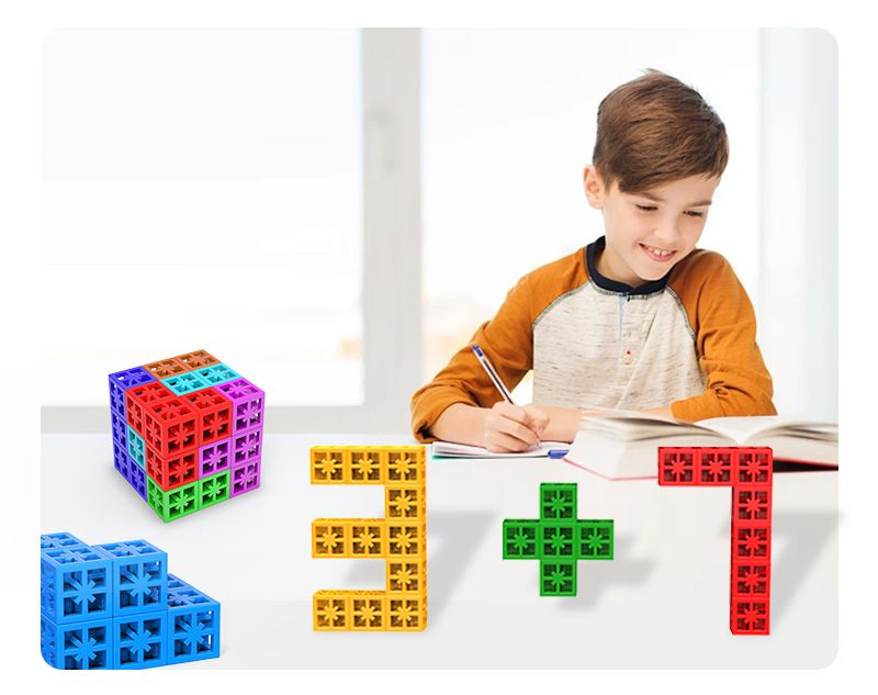 En CPC Certificate Colorful Cube Building Block Toys Puzzle Toys