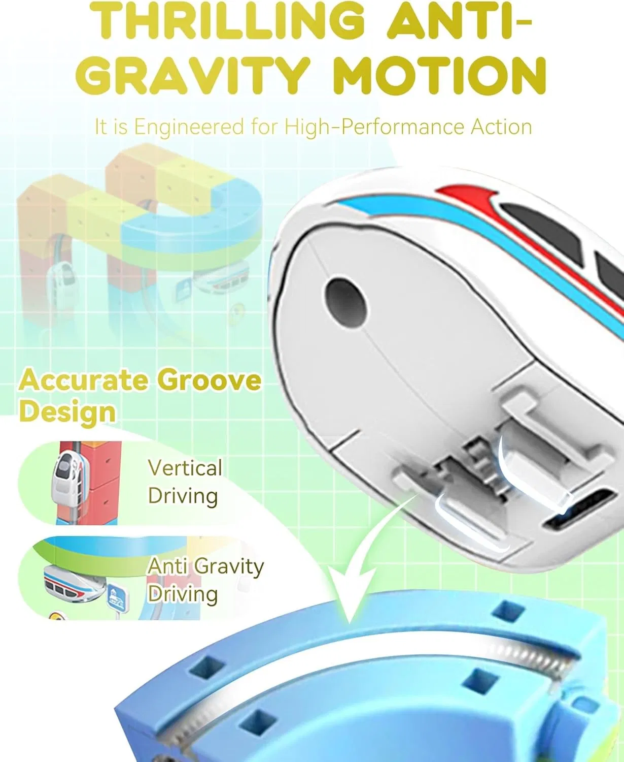 Track Toy Train Set Flexible Race Magic Rail Cube Magnetic Monorail Antigravity Car Block Toy 2026 3D Infinity Routes Cubes DIY Tracks Building Stem Toys