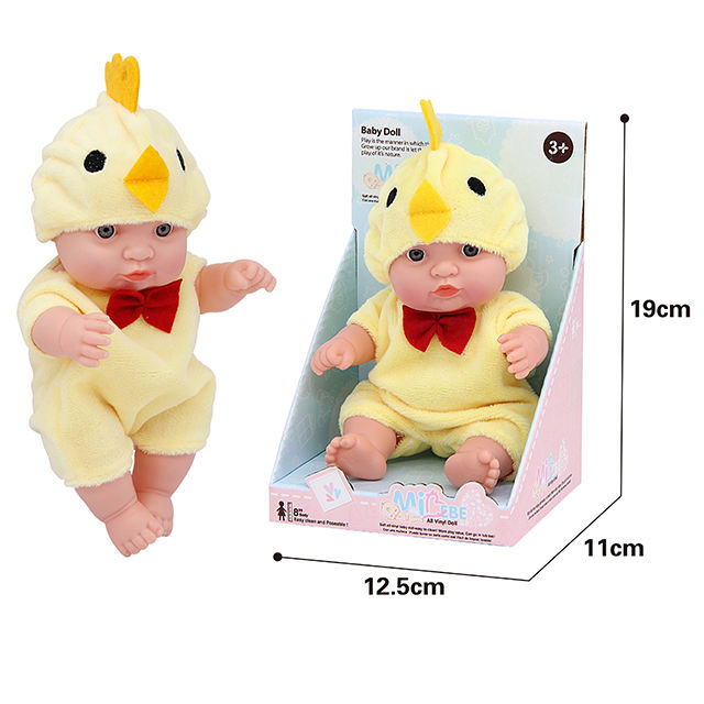New Item Wowtopfun Toys 8 Inch Baby Dolls All Full Body Solid Silicone Vinyl Reborn Baby Doll Cute Doll