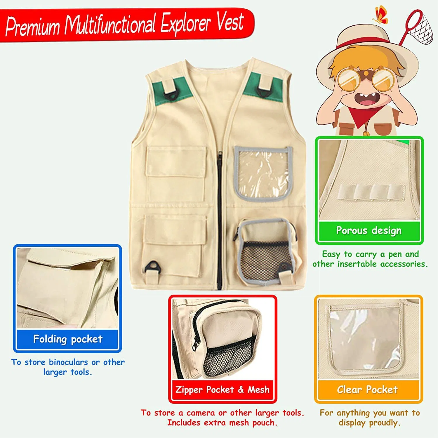 Play House Party Educational Gift Outdoor Toy Set with Binoculars