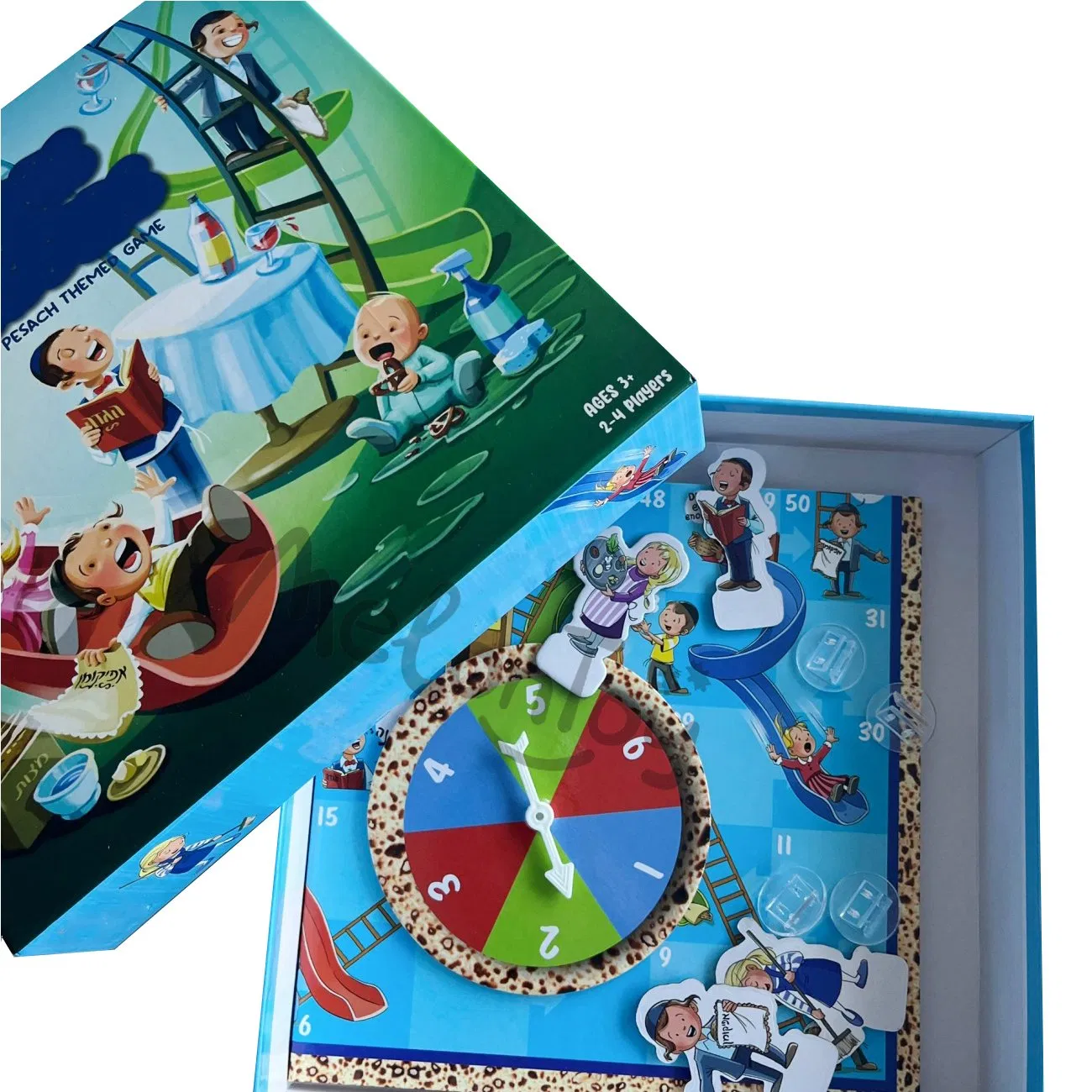 Animal Adventure Board Game Dice Rolling Games with Chess Spinner Table Board Game Children Toy Paper Board Game