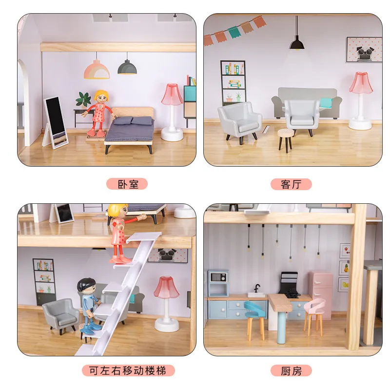 Wooden Doll House View