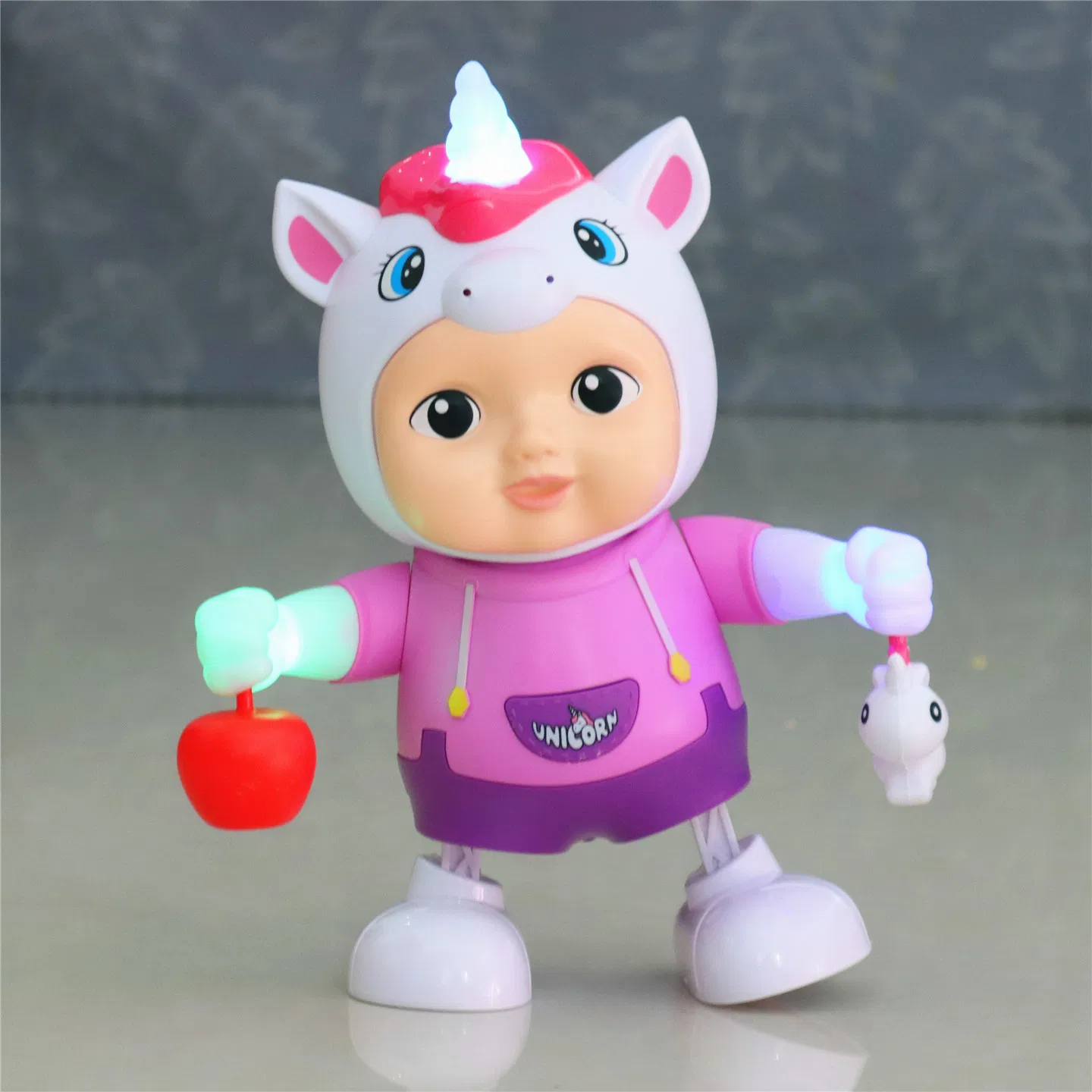 15+ Years Factory Dancing Unicorn Baby Toy with LED and Music Electric Walking Unicorn Doll for Kids