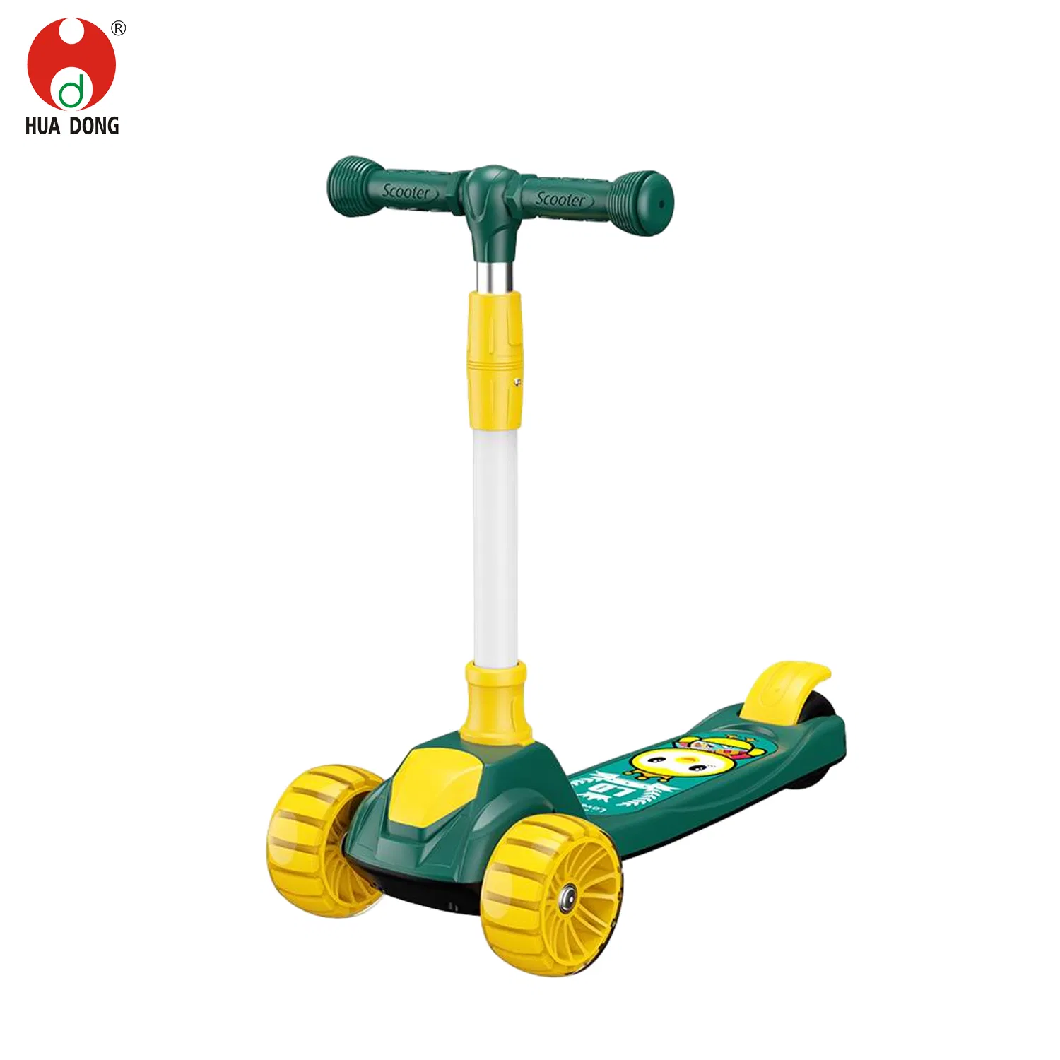 Factory Price Children Toys Colorful Scooter Toys Outdoor Playing Toys Anti-Slip Handlebars Rear Foot Brake Height Adjustment High-quality Kids Scooter Toys