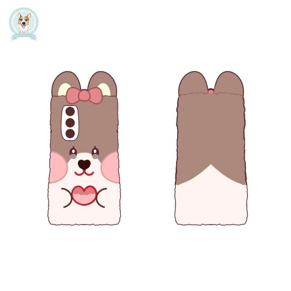 CE ASTM Custom Plush Phone Case Soft Stuffed Animals Case as Gift for Children Plush Commissions