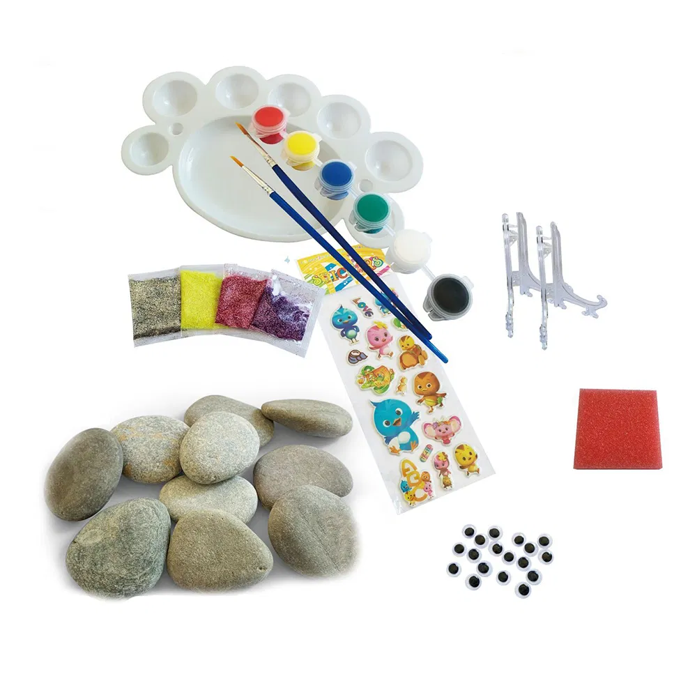 Hot Sales New Arrive High Quality Early Educational Creative DIY Paint Drawing Art Crafts Kids Rock Painting Kit Toys