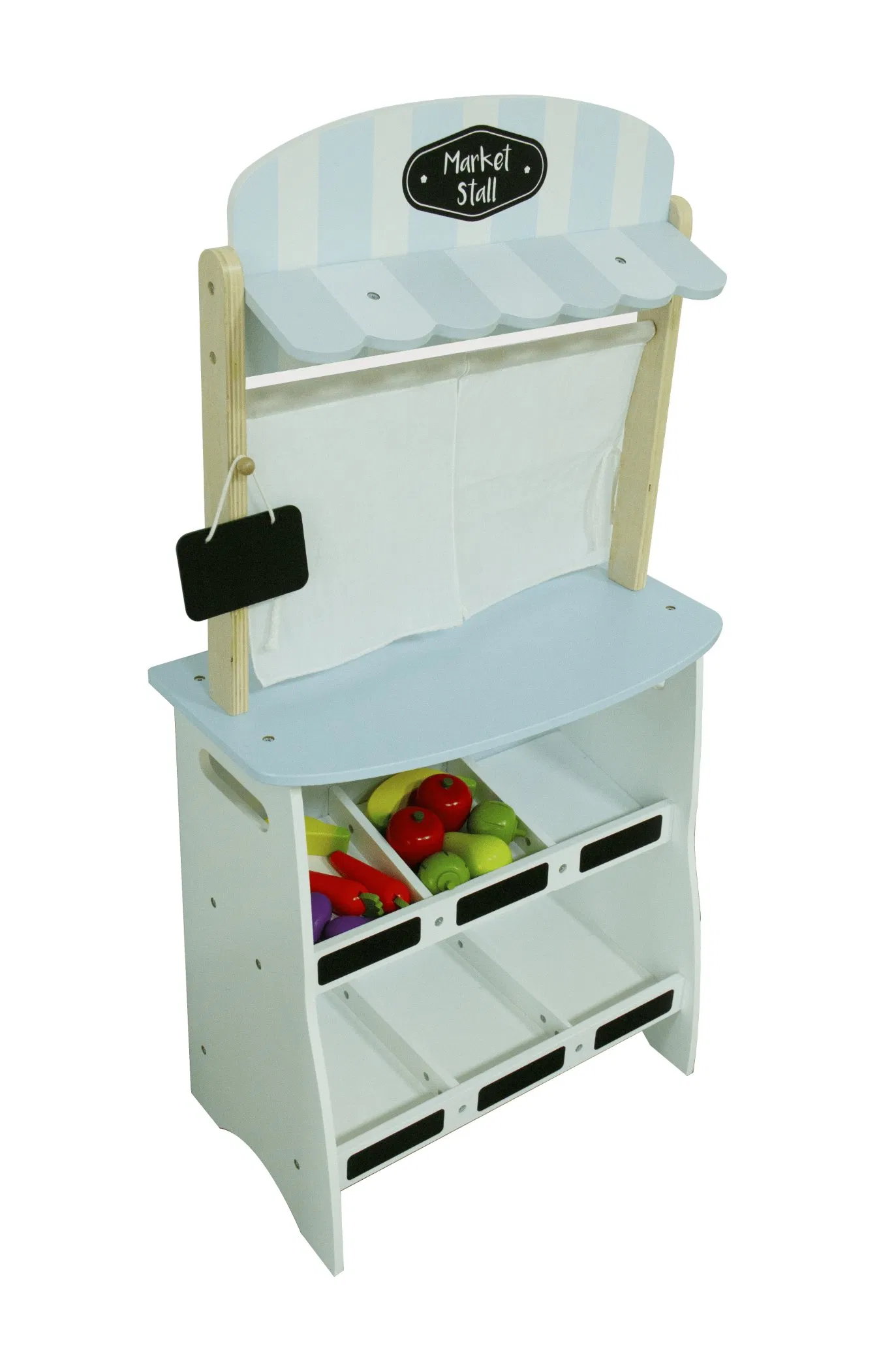 Wooden Educational Montessori Wholesale Role Playing Baby Kids Children Toys Shop Market Stand Toy