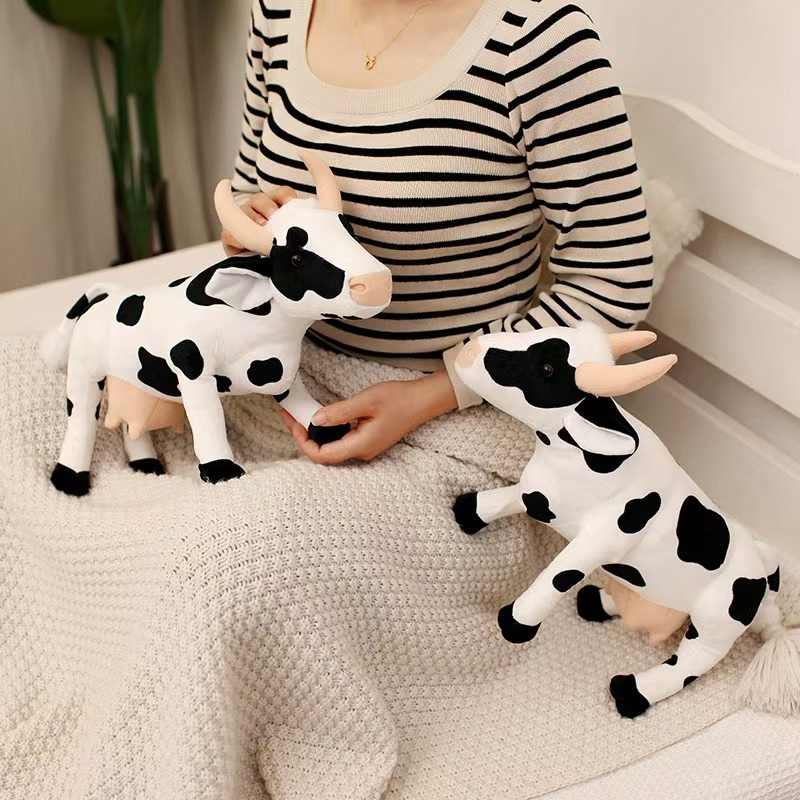 Cuddly Cow Stuffed Animal for Kids with Life-Like Features
