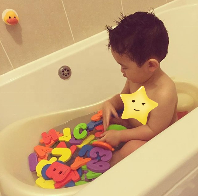 Bathroom Water Playing EVA Foam Letters and Numbers Bath Toys for Kids