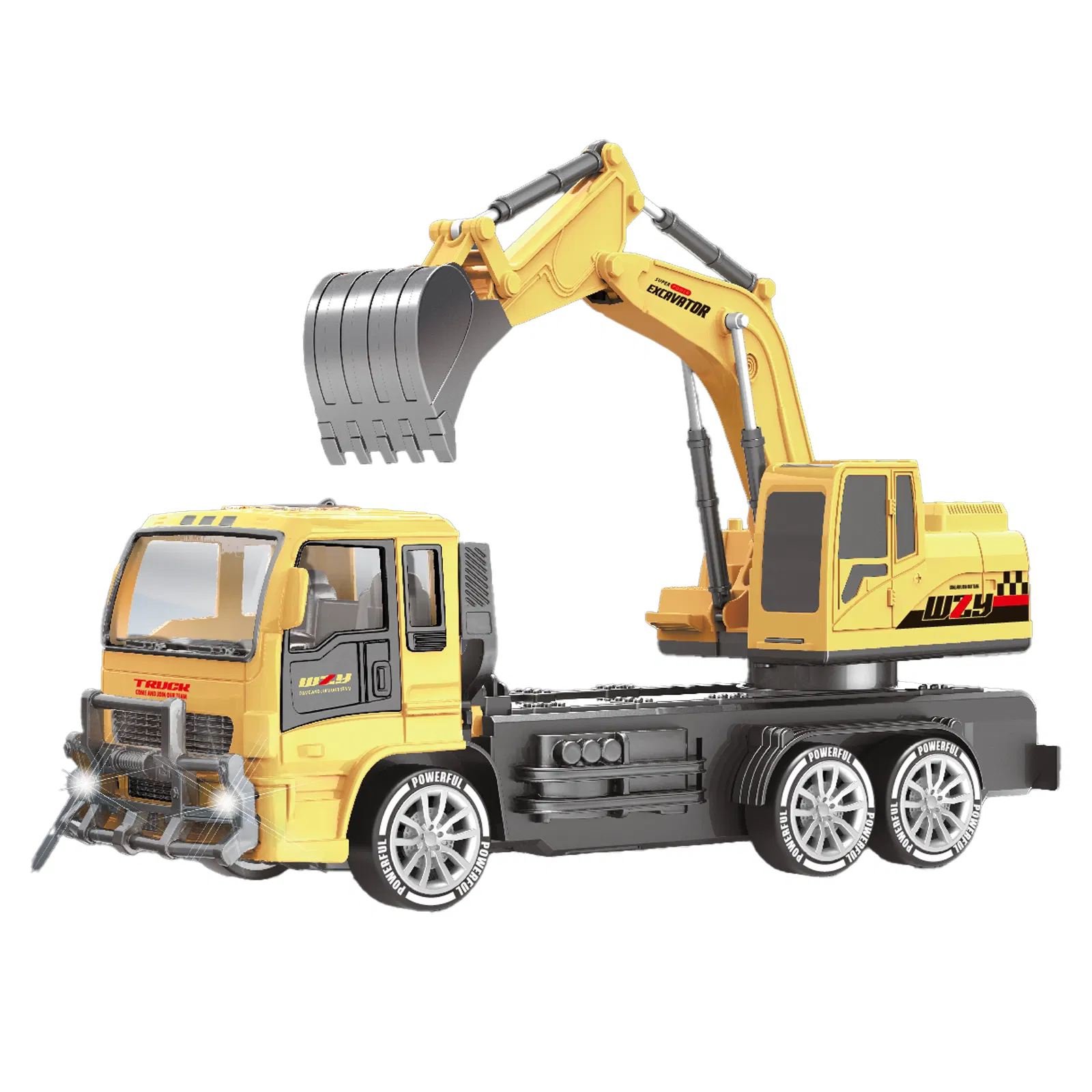 12 Channel Remote Control Engineering Excavating Machinery Toy RC Truck Excavator
