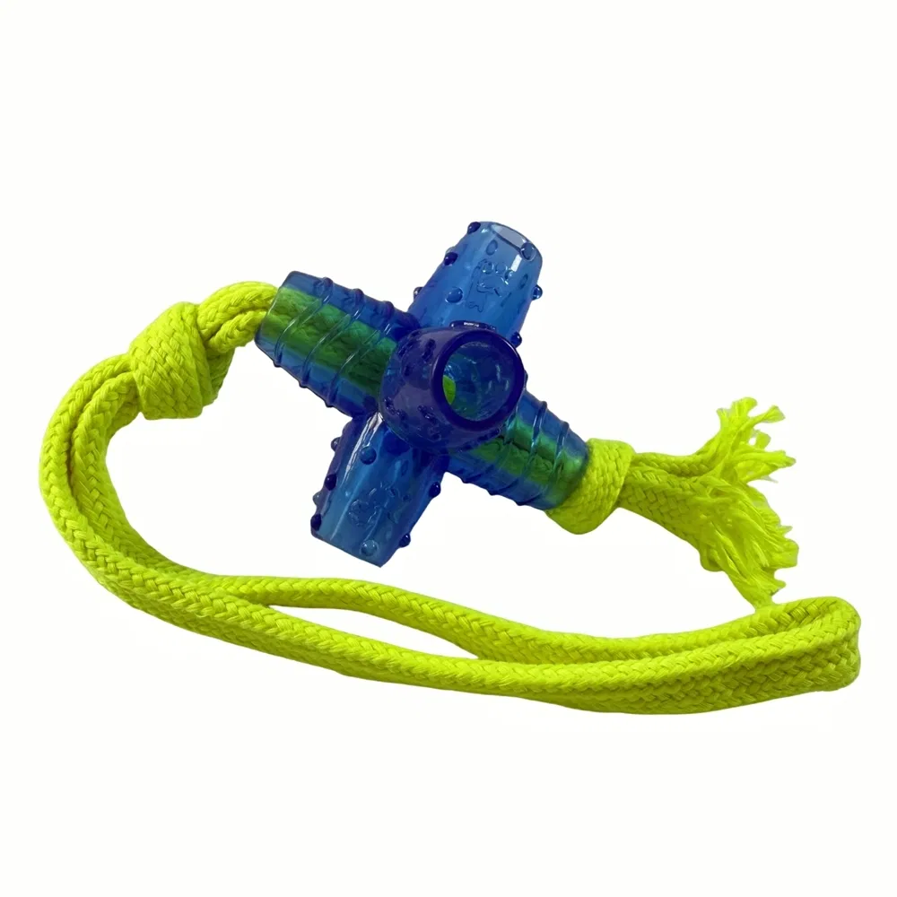 Multi-Handle Braided Pet Rope Toy for Outdoor Play and Training