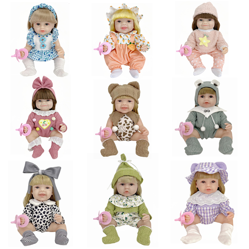 Wholesale Children Kids Born Baby Doll Silicone Baby Dolls Babydoll Set Play House Girl Toy Reborn Baby Doll