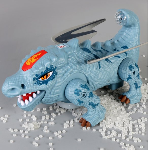Toy Stunt, Flying Dragon Lighting Music Automatic Switching Crawling Electric Dinosaur Model Universal Car