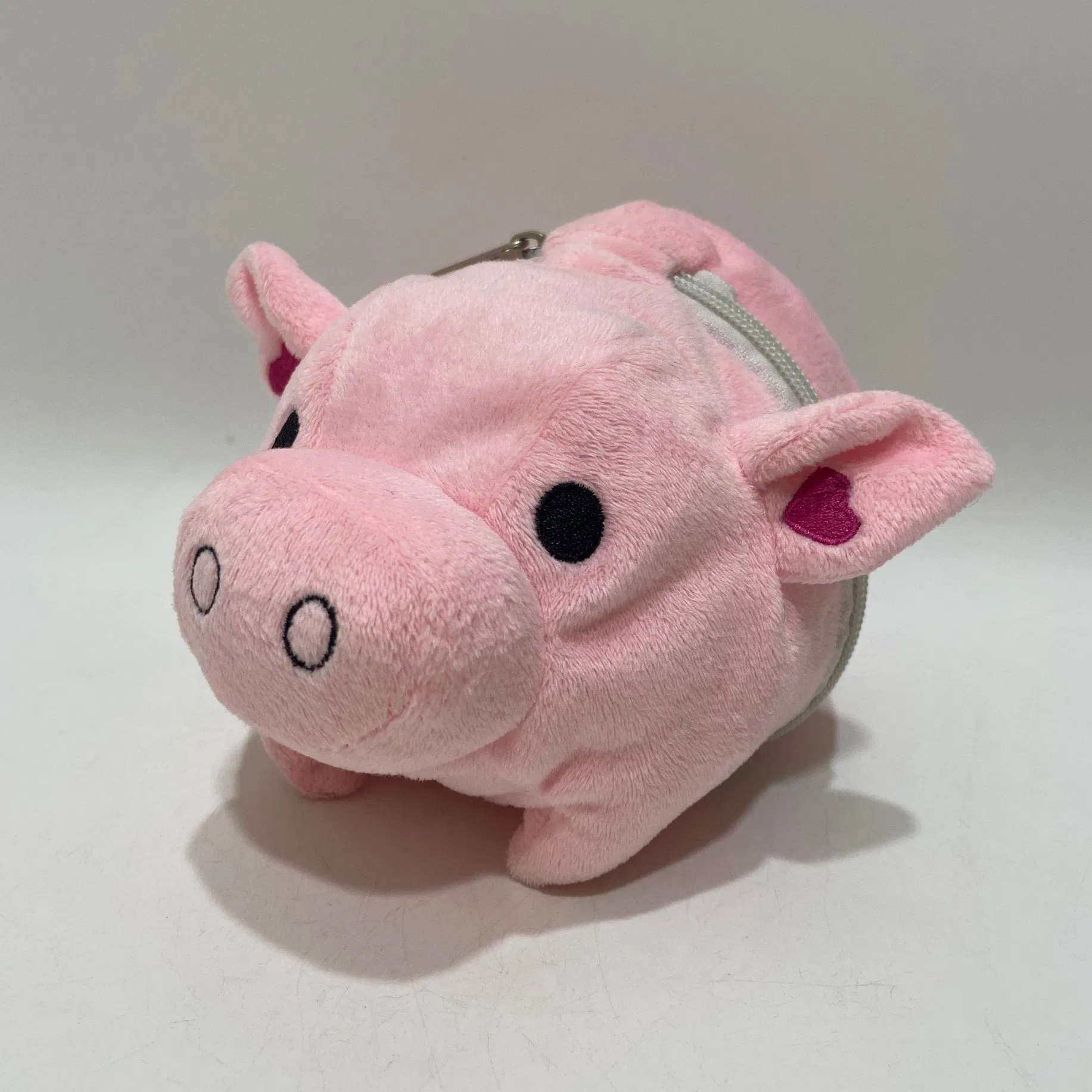 Wholesale Plush Factory Cute Stuffed Zip Piggy