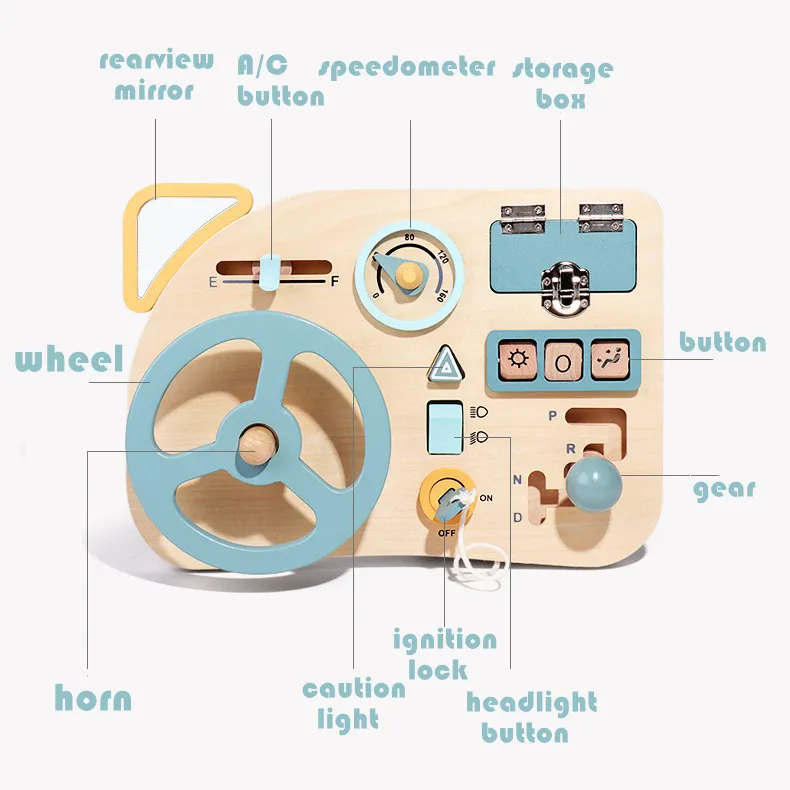 Montessori Toy Pretend Play Kids Driving Toys