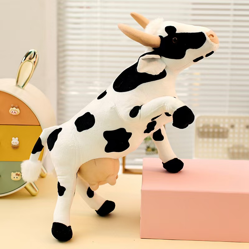 Cuddly Cow Stuffed Animal for Kids with Life-Like Features