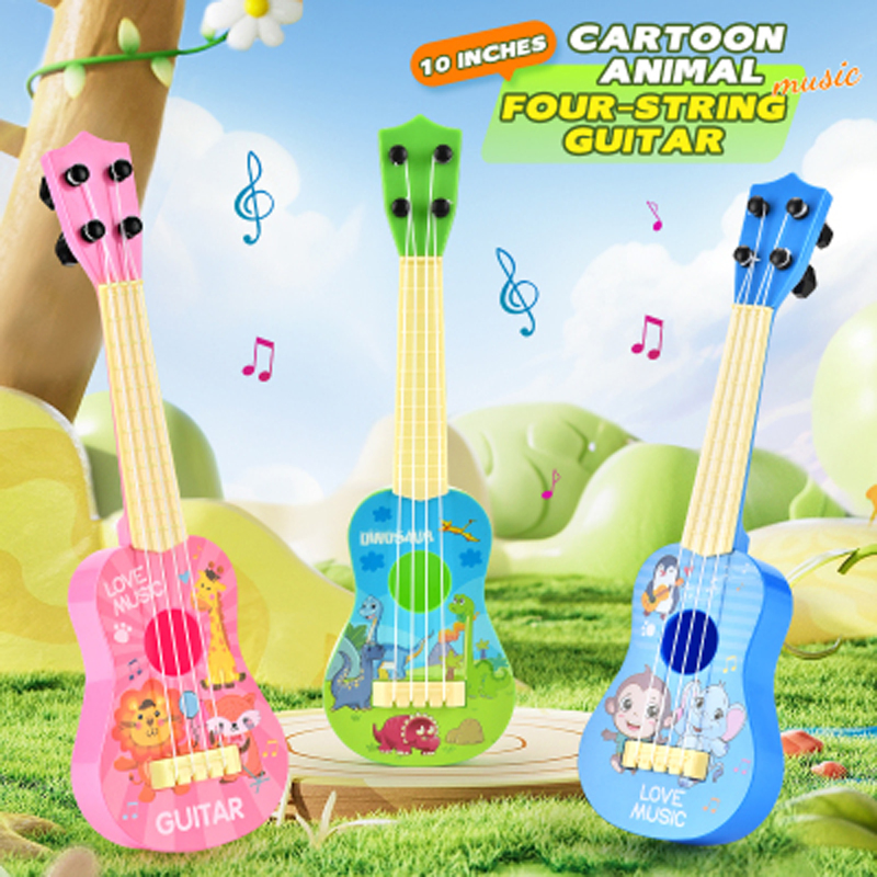 Wholesale Educational Musical Instrument Toy Kids Animal Cartoon Guitar Toy