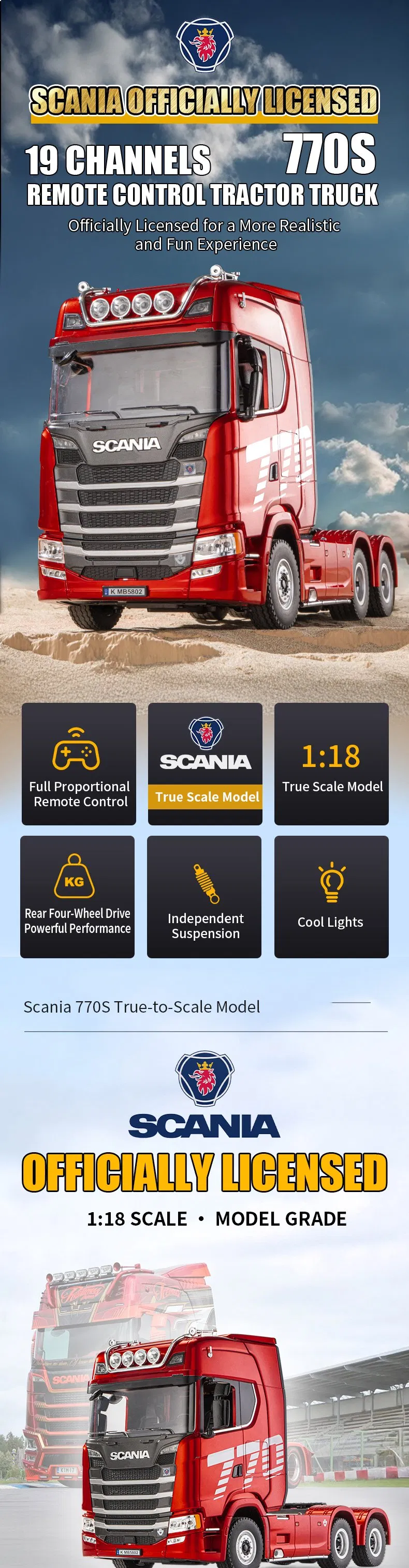 RC Alloy Scania Tractor 1