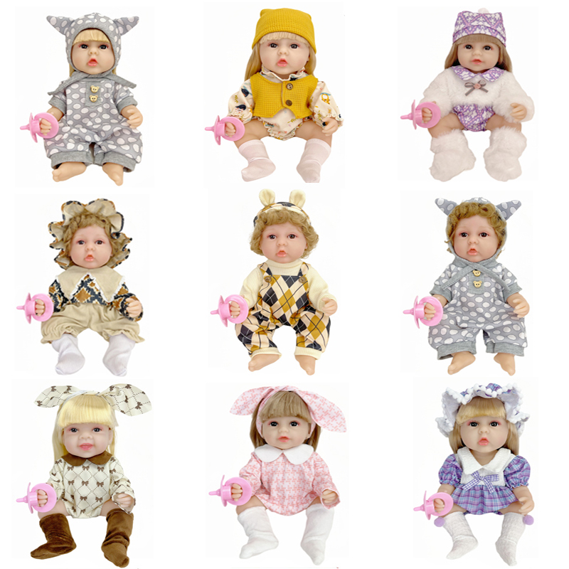 Wholesale Children Kids Born Baby Doll Silicone Baby Dolls Babydoll Set Play House Girl Toy Reborn Baby Doll