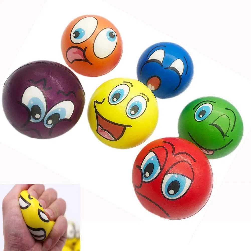 Bulk Mini Stress Balls for Kids (25 Pack) 2-3 Inch Soft Squeezable Fidget Toy Balls, Variety of Shapes &amp; Colors, for Kids Birthday Party Favors &amp; Goody Bag Stuf