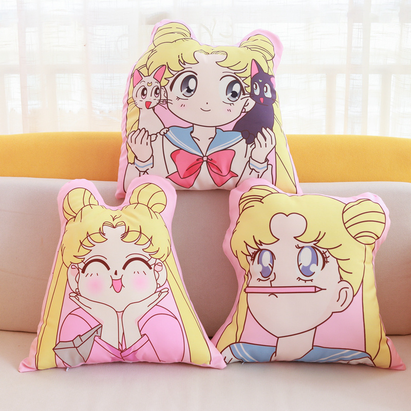 Anime Sailor Moon Plush Pillows Cartoon Image Printed Stuffed