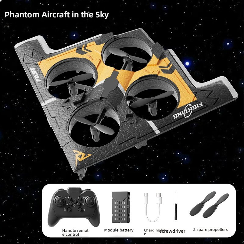 Zhiqu Glider Flying Helicopter RC Plane Hobby Jet Plane 2.4G EPP Stunt Remote Control Foam Fighter Airplane Toy with Light