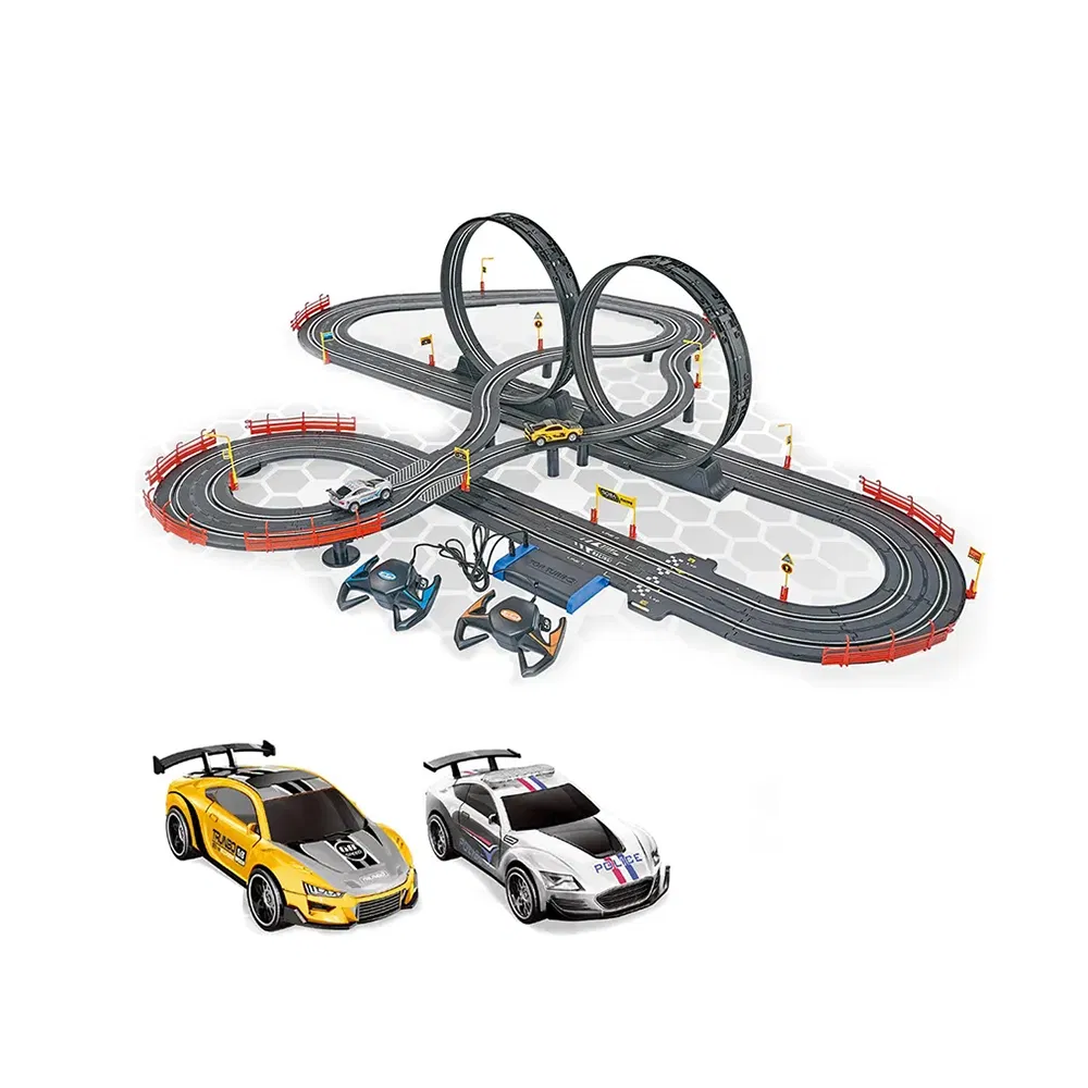 Wholesale Kids High Speed Track Rail Racing Game Remote Control Slot Car Toys